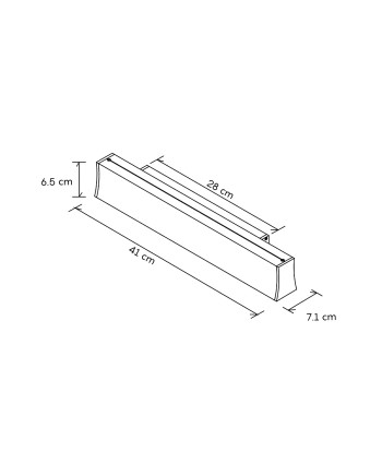 HANOK * APLIQUE LED 14W 4000K 110º BLANCA